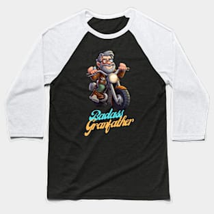Badass Grandfather on a motorbike Baseball T-Shirt